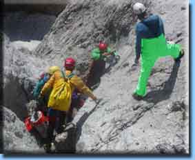 Einbohren eines Standplatzes